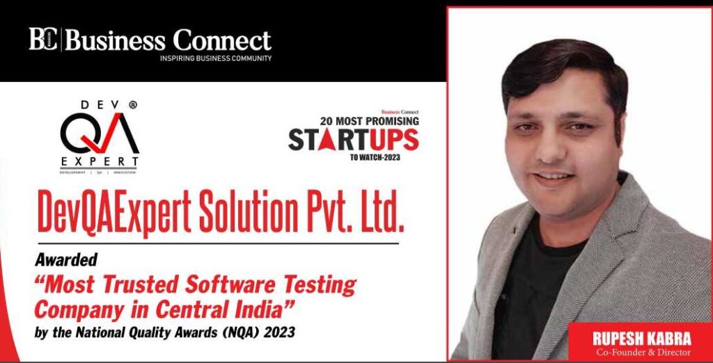 DevQAExpert AI-based Software Testing Device patent award presentation